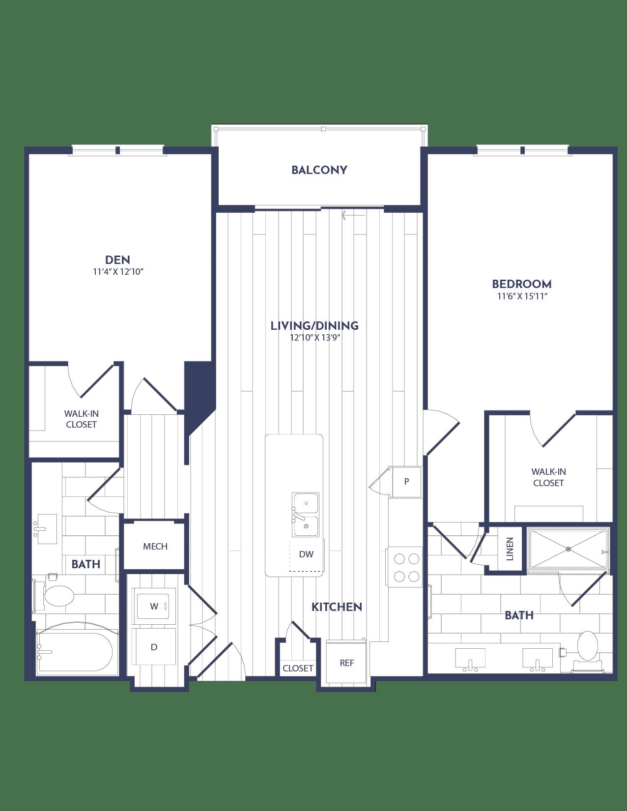 Apartment 301 floorplan